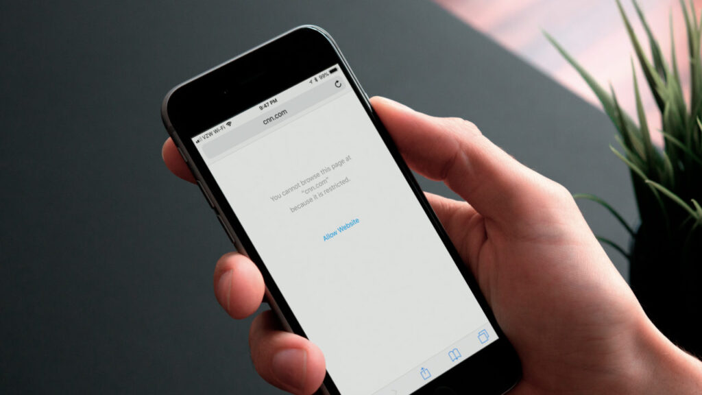 Block sites on iPhone